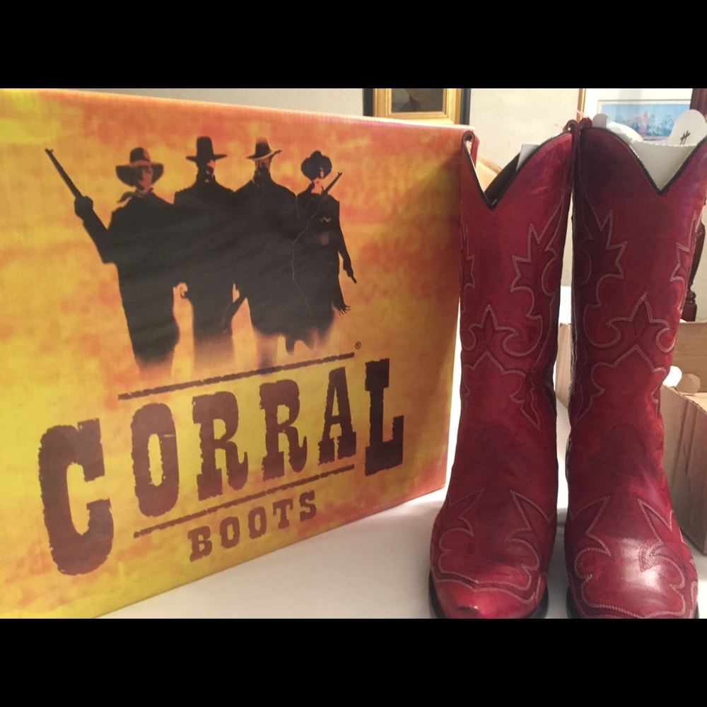 Desert Red Goat western boots.